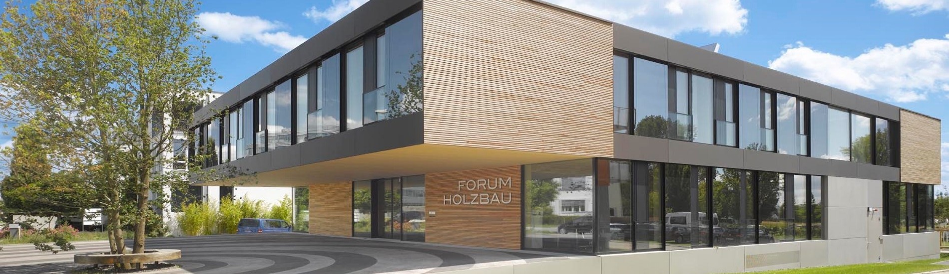 Forum Holzbau Ostfildern, Vorderansicht
